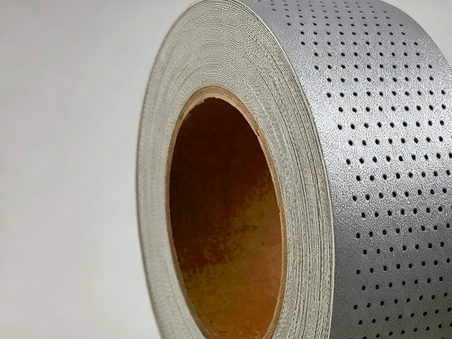 ET-301 punched full-cotton reflective tape in bright silver